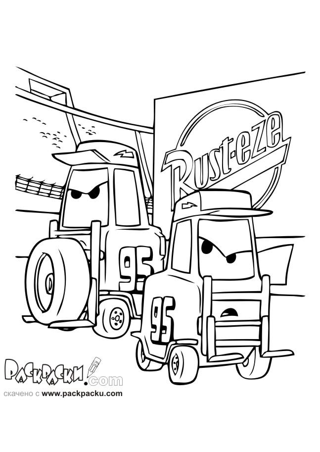 Fisă de colorat cu Cars de colorat p48