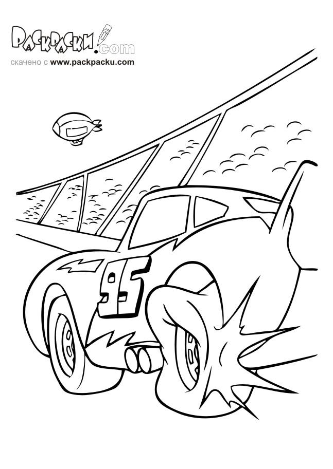 Fisă de colorat cu Cars de colorat p49