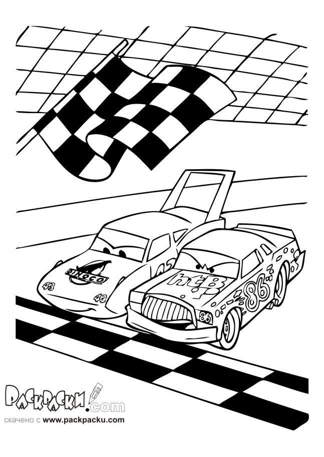 Fisă de colorat cu Cars de colorat p50