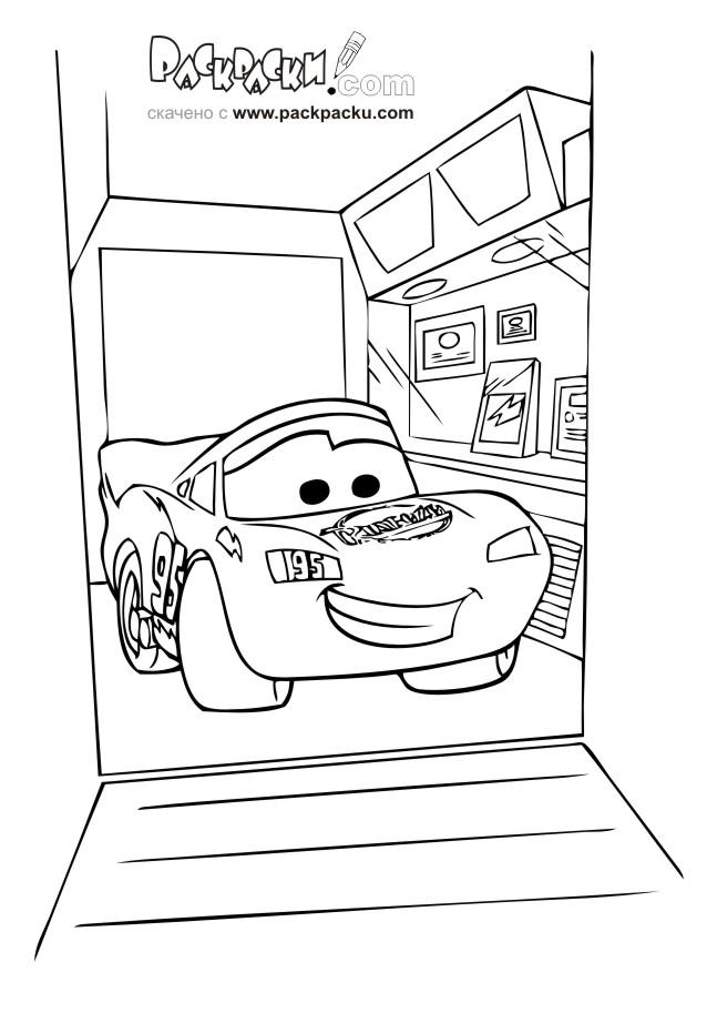 Fisă de colorat cu Cars de colorat p56