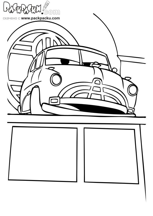 Fisă de colorat cu Cars de colorat p59