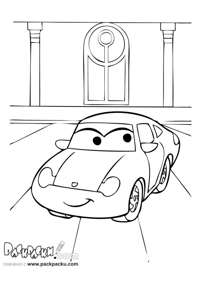 Fisă de colorat cu Cars de colorat p62