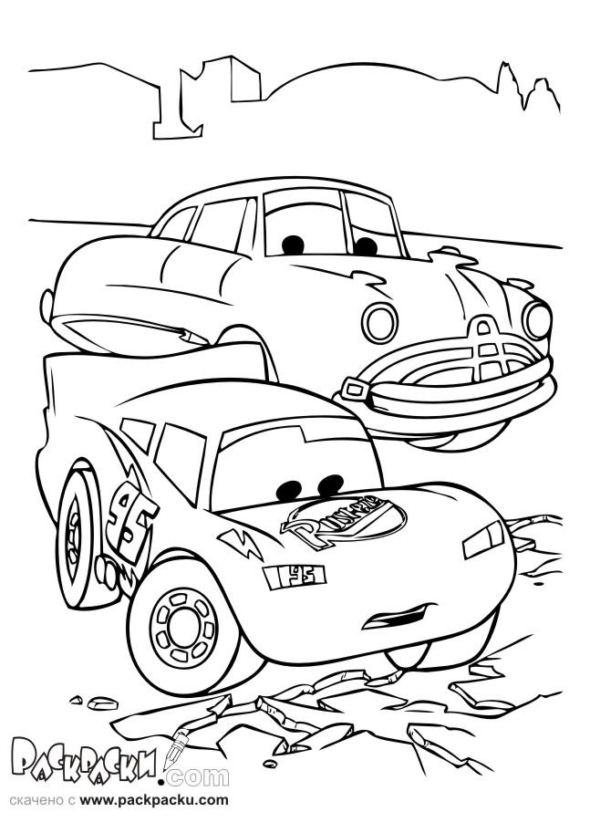 Fisă de colorat cu Cars de colorat p65