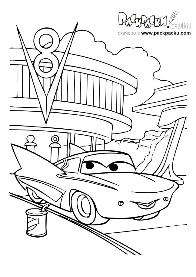 Fisă de colorat cu Cars de colorat p67