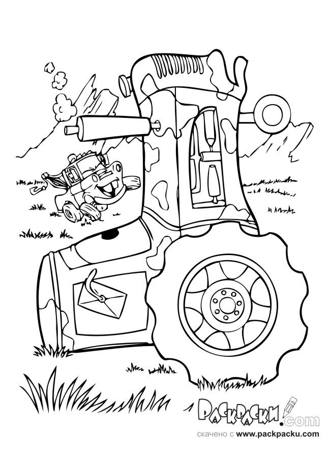 Fisă de colorat cu Cars de colorat p78