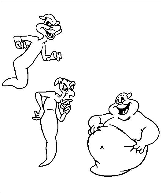 Fisă de colorat cu Casper de colorat p13