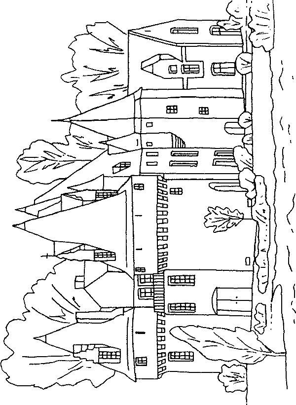 Fisă de colorat cu Castele de colorat p03