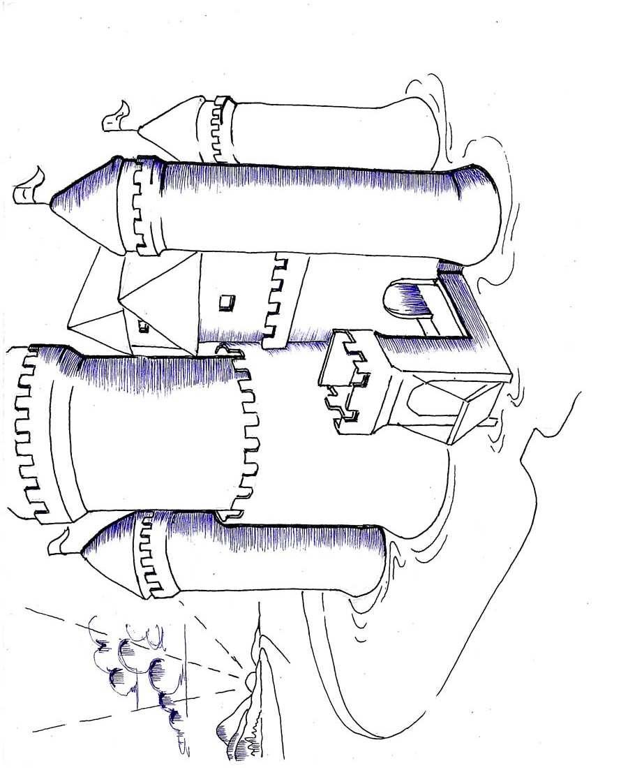 Fisă de colorat cu Castele de colorat p23