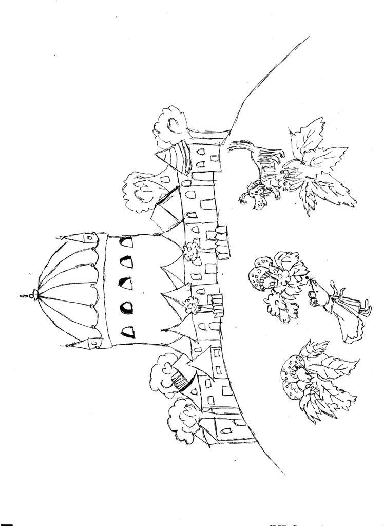 Fisă de colorat cu Castele de colorat p29