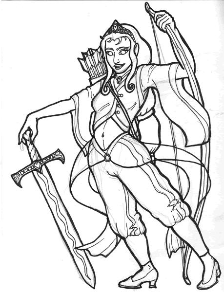 Fisă de colorat cu Cavaleri de colorat p26