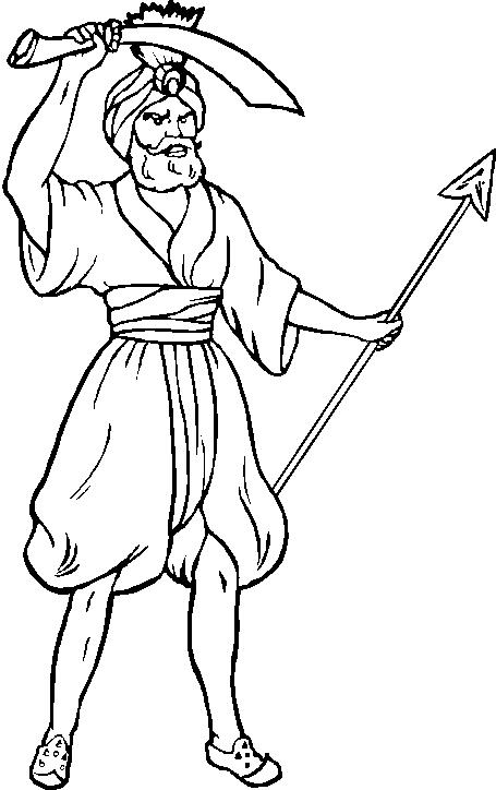 Fisă de colorat cu Cavaleri de colorat p32