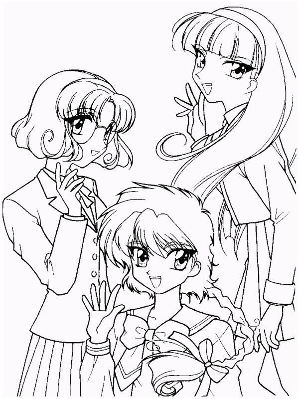 Fisă de colorat cu Cavalerul magic rayearth de colorat p05