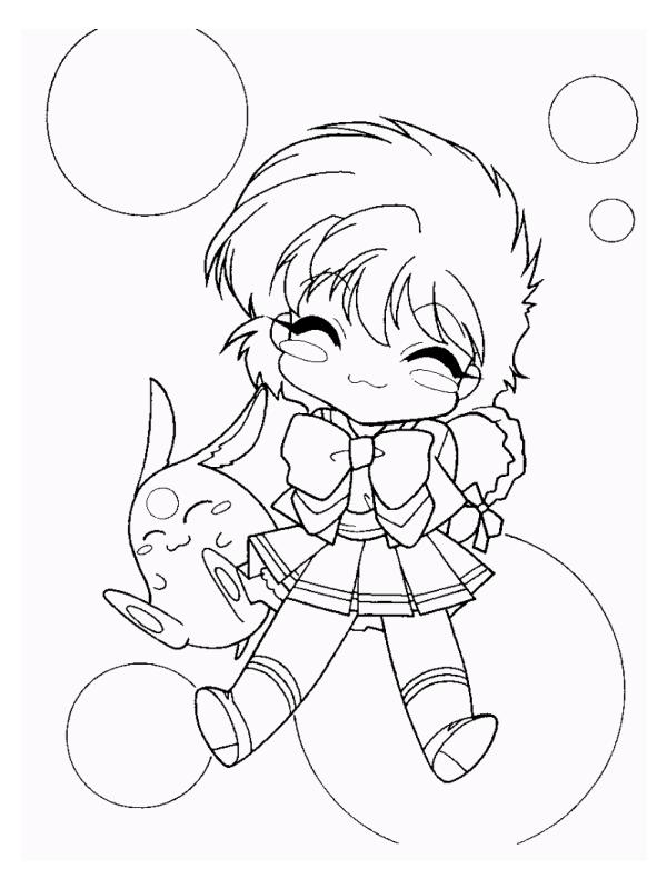 Fisă de colorat cu Cavalerul magic rayearth de colorat p11