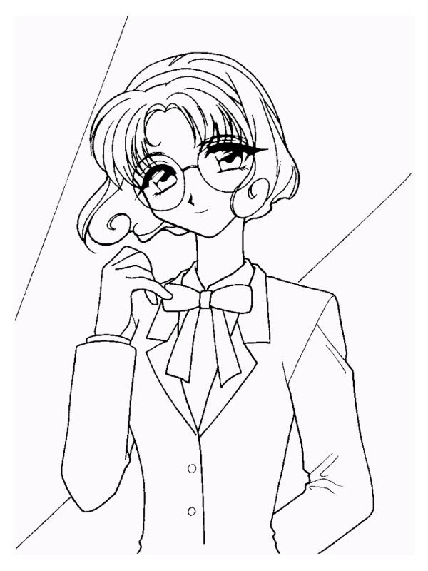 Fisă de colorat cu Cavalerul magic rayearth de colorat p13