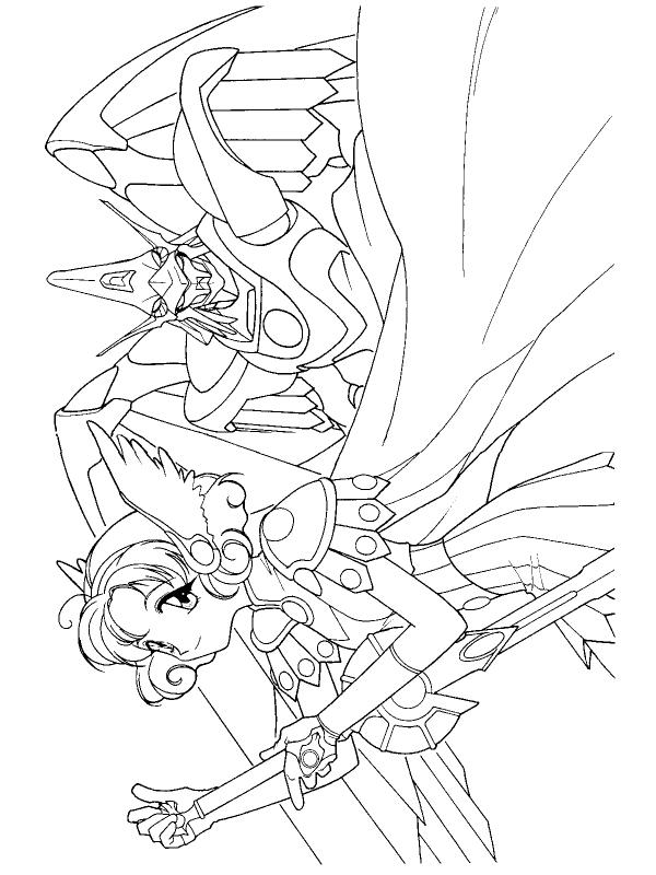 Fisă de colorat cu Cavalerul magic rayearth de colorat p29