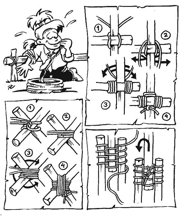 Fisă de colorat cu Cercetasi de colorat p02
