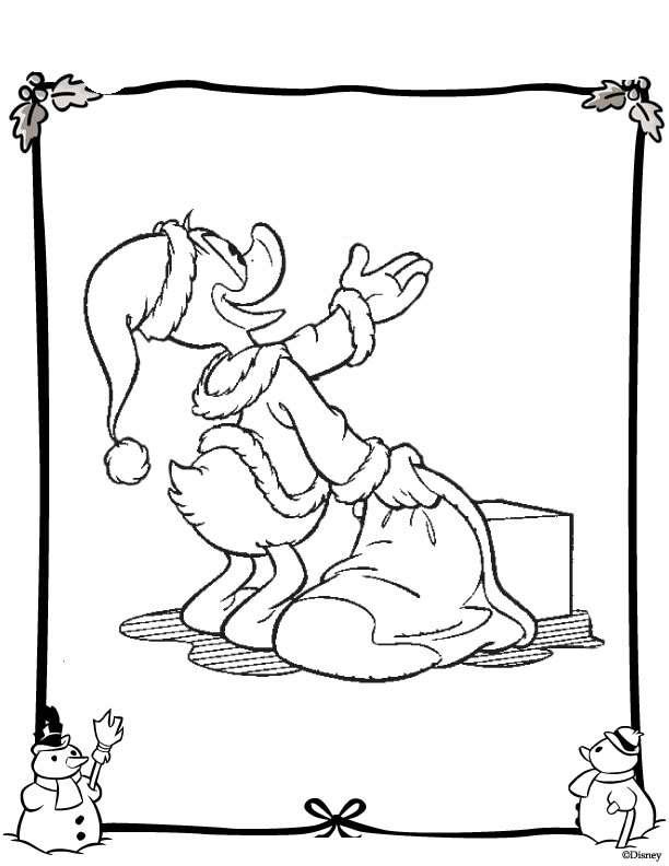 Fisă de colorat cu Christmas disney de colorat p02