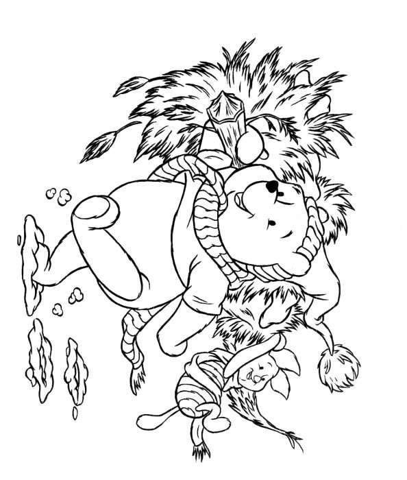 Fisă de colorat cu Christmas disney de colorat p05