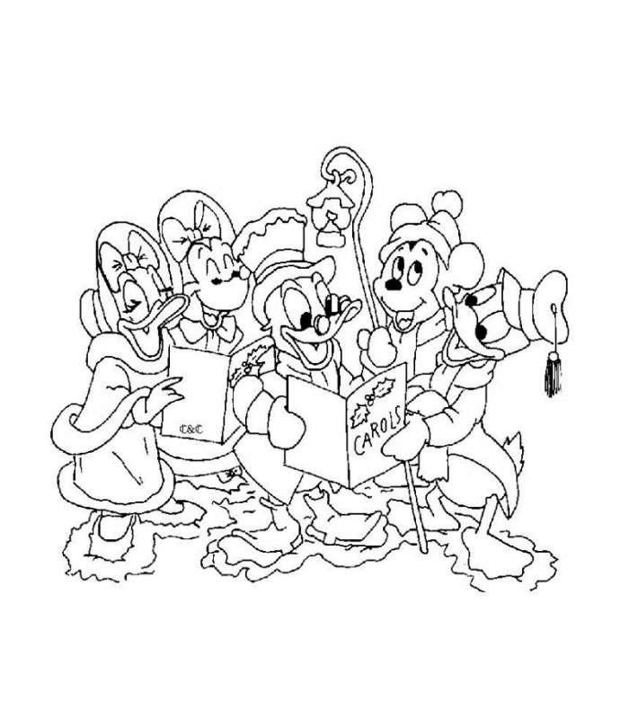 Fisă de colorat cu Christmas disney de colorat p27