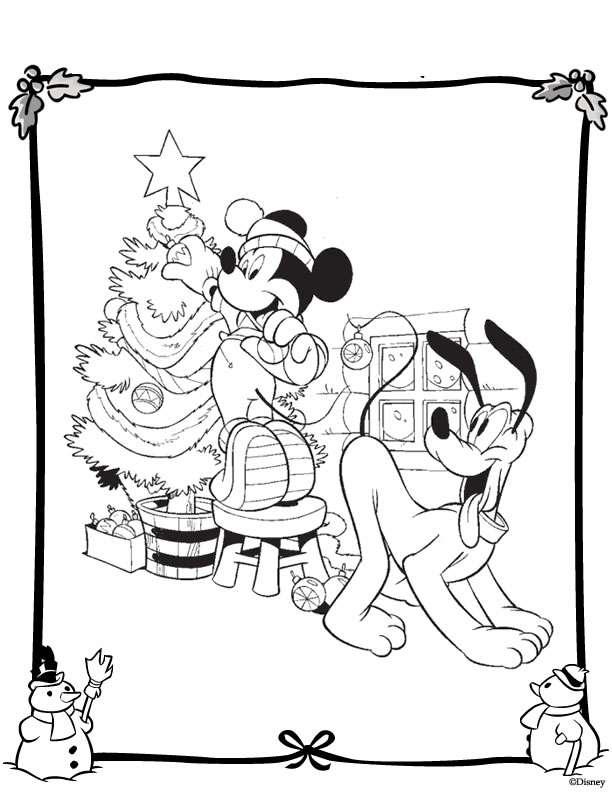 Fisă de colorat cu Christmas disney de colorat p41