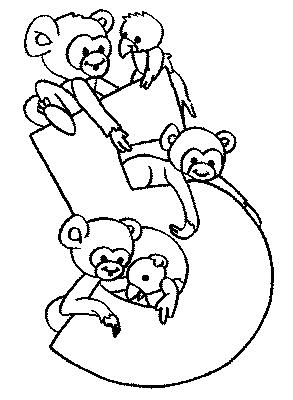 Fisă de colorat cu Cifre de colorat p05