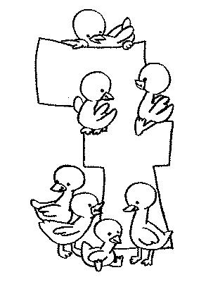 Fisă de colorat cu Cifre de colorat p07