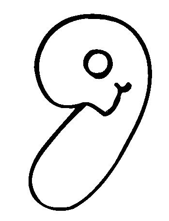 Fisă de colorat cu Cifre de colorat p19