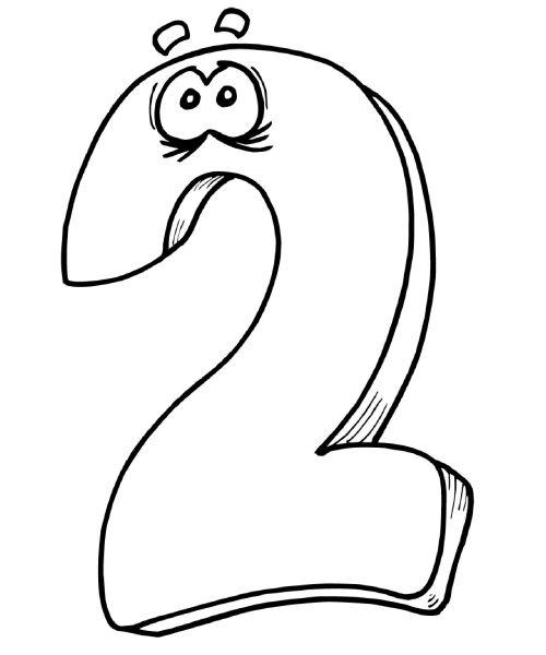 Fisă de colorat cu Cifrele de colorat p02