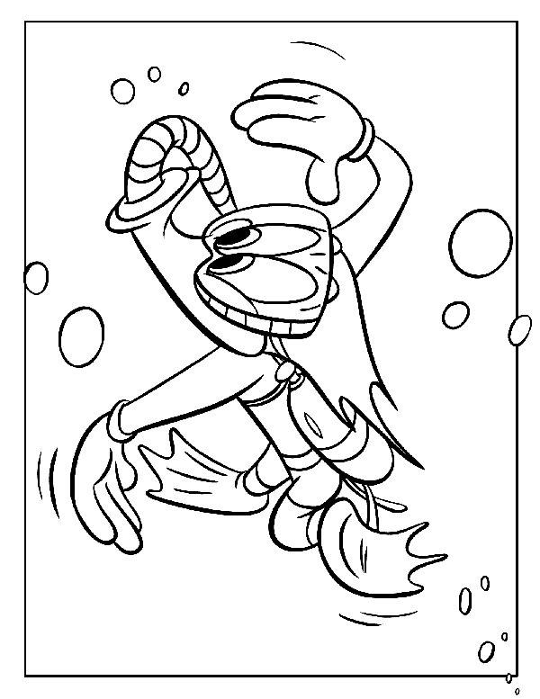 Fisă de colorat cu Ciocanitoarea woody de colorat p03