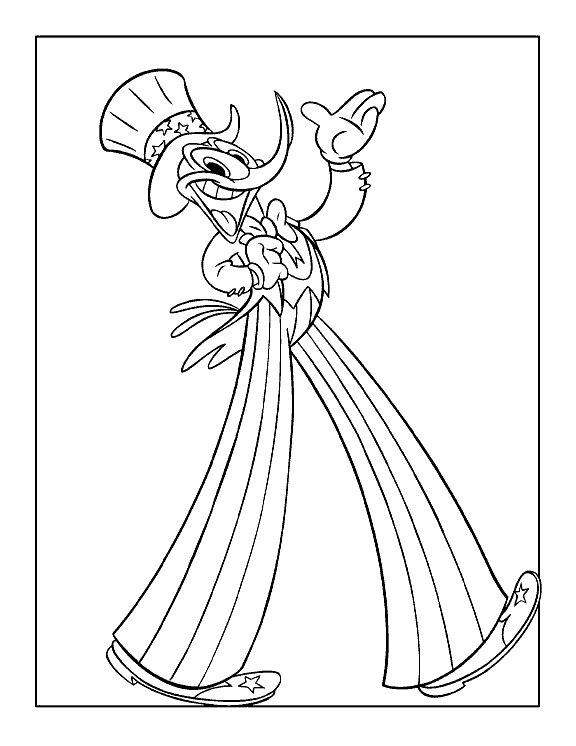 Fisă de colorat cu Ciocanitoarea woody de colorat p04