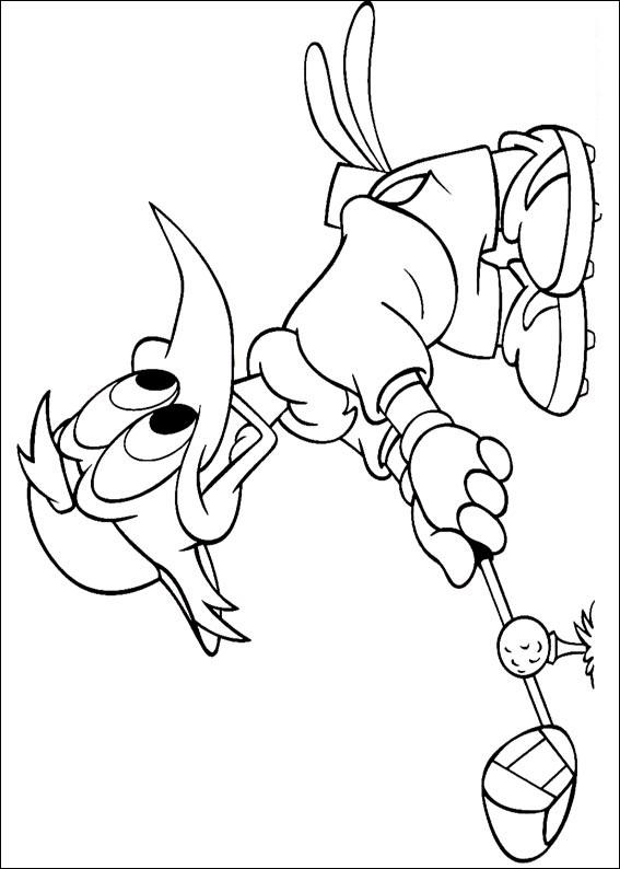 Fisă de colorat cu Ciocanitoarea woody de colorat p13