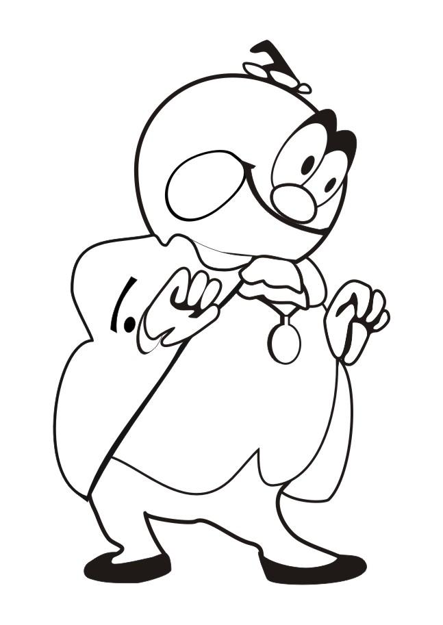 Fisă de colorat cu Cipollino de colorat p02