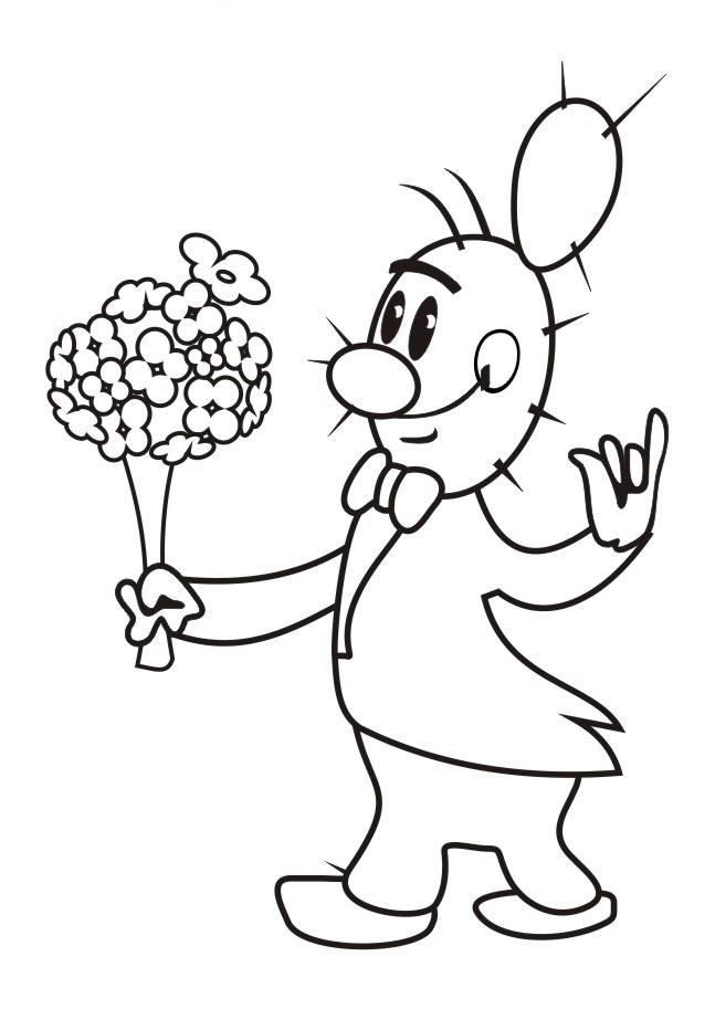 Fisă de colorat cu Cipollino de colorat p04