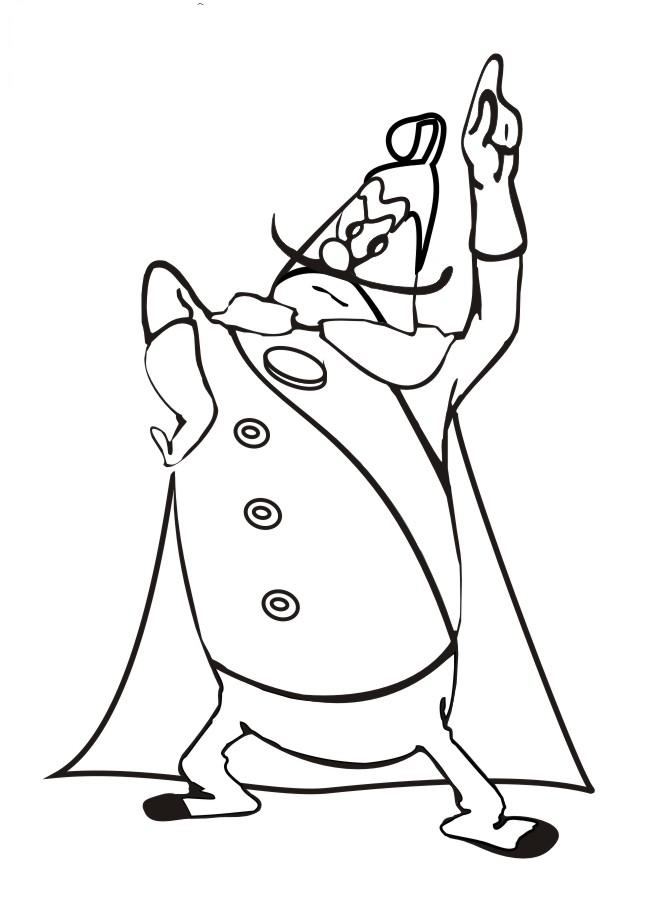 Fisă de colorat cu Cipollino de colorat p05