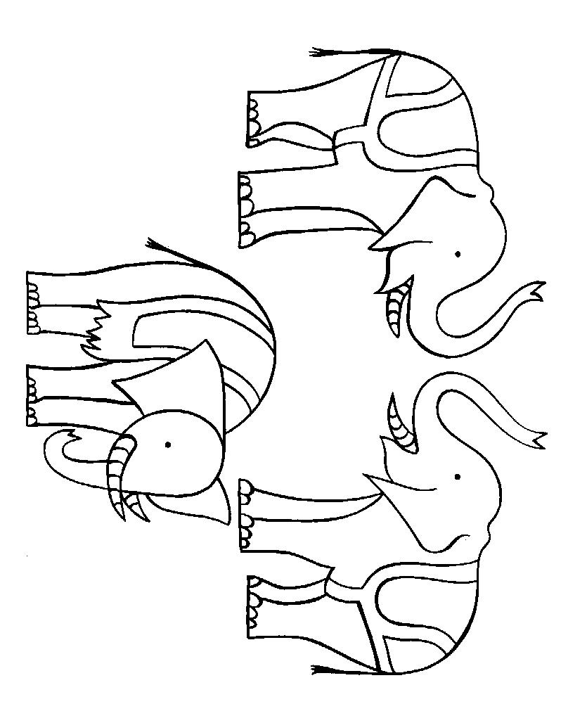 Fisă de colorat cu Circul de colorat p04