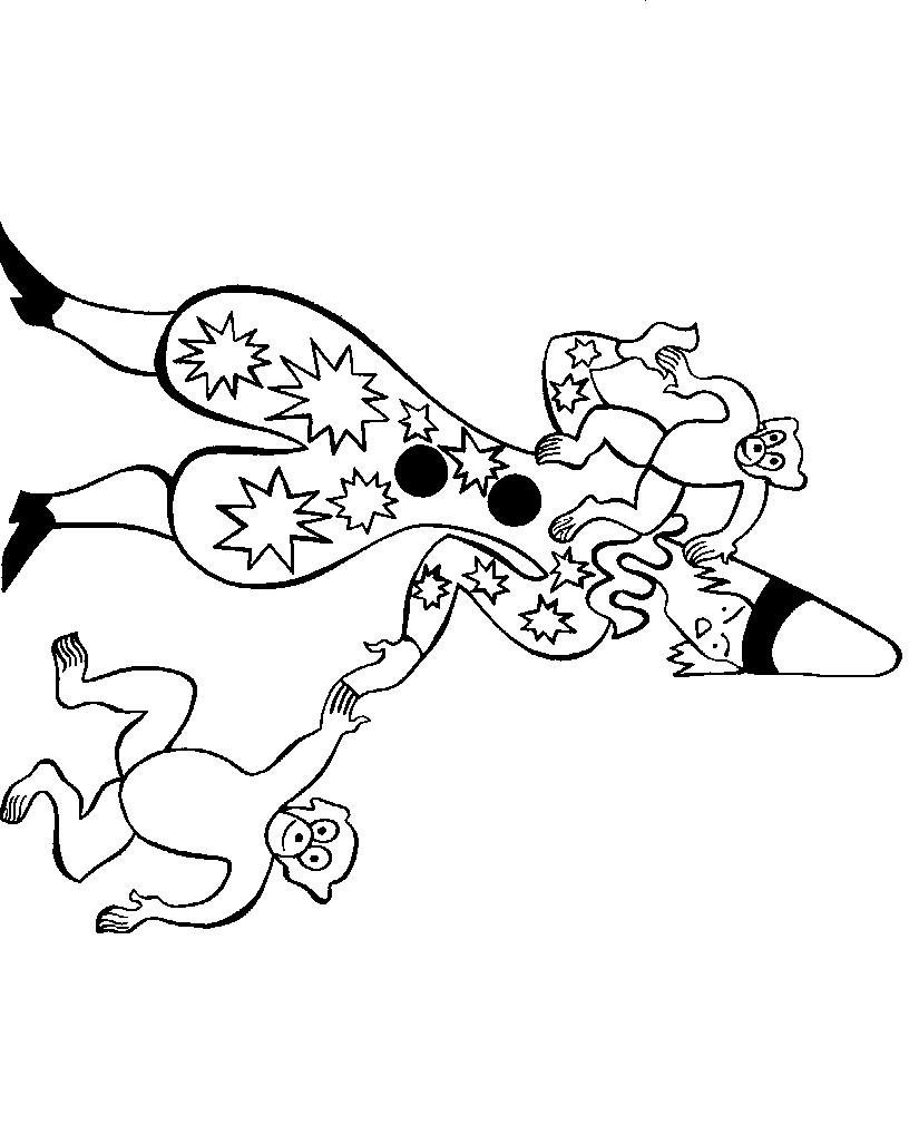 Fisă de colorat cu Circul de colorat p17