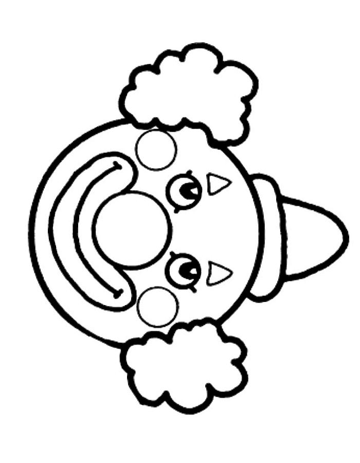 Fisă de colorat cu Circul de colorat p18