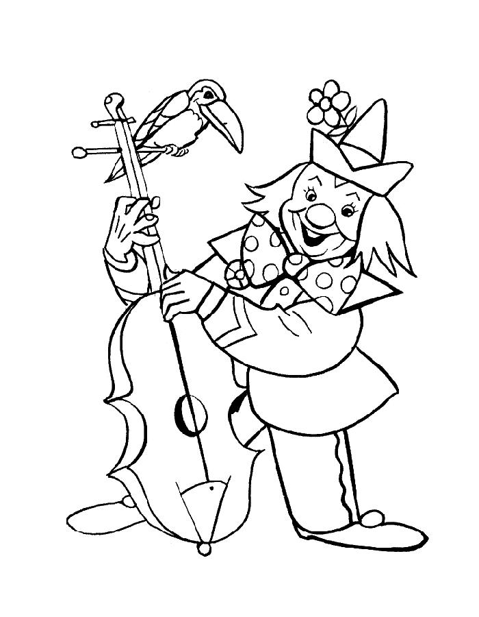 Fisă de colorat cu Circul de colorat p20