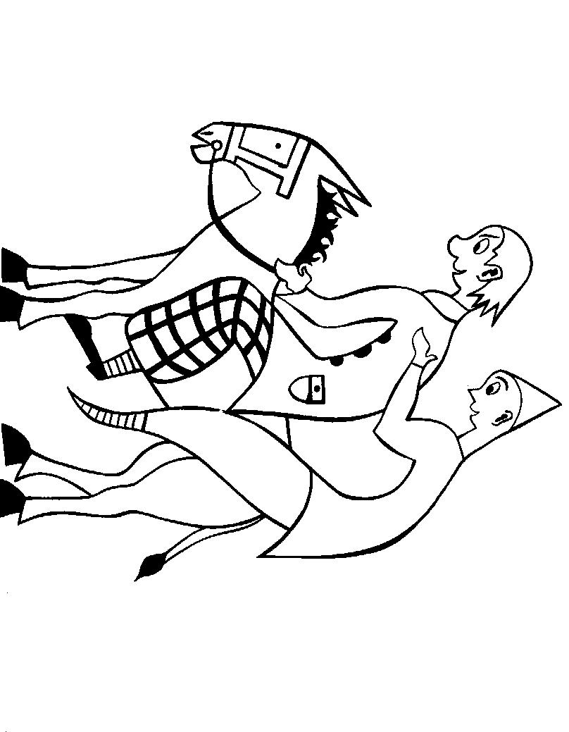 Fisă de colorat cu Circul de colorat p22