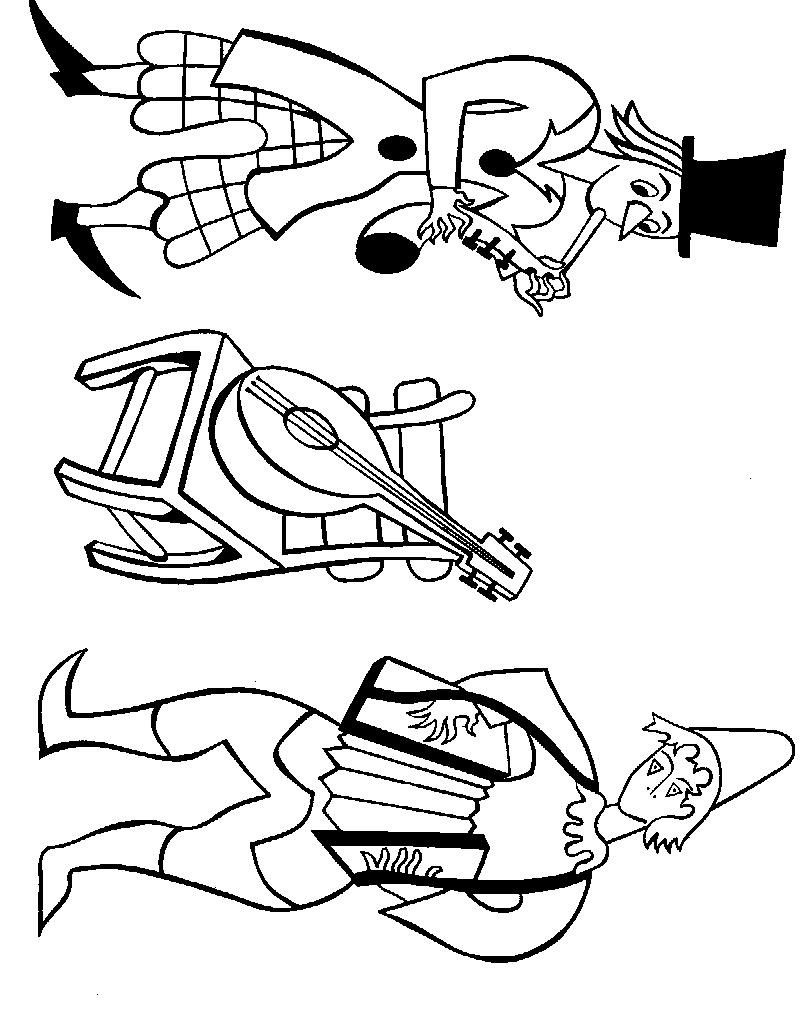 Fisă de colorat cu Circul de colorat p35