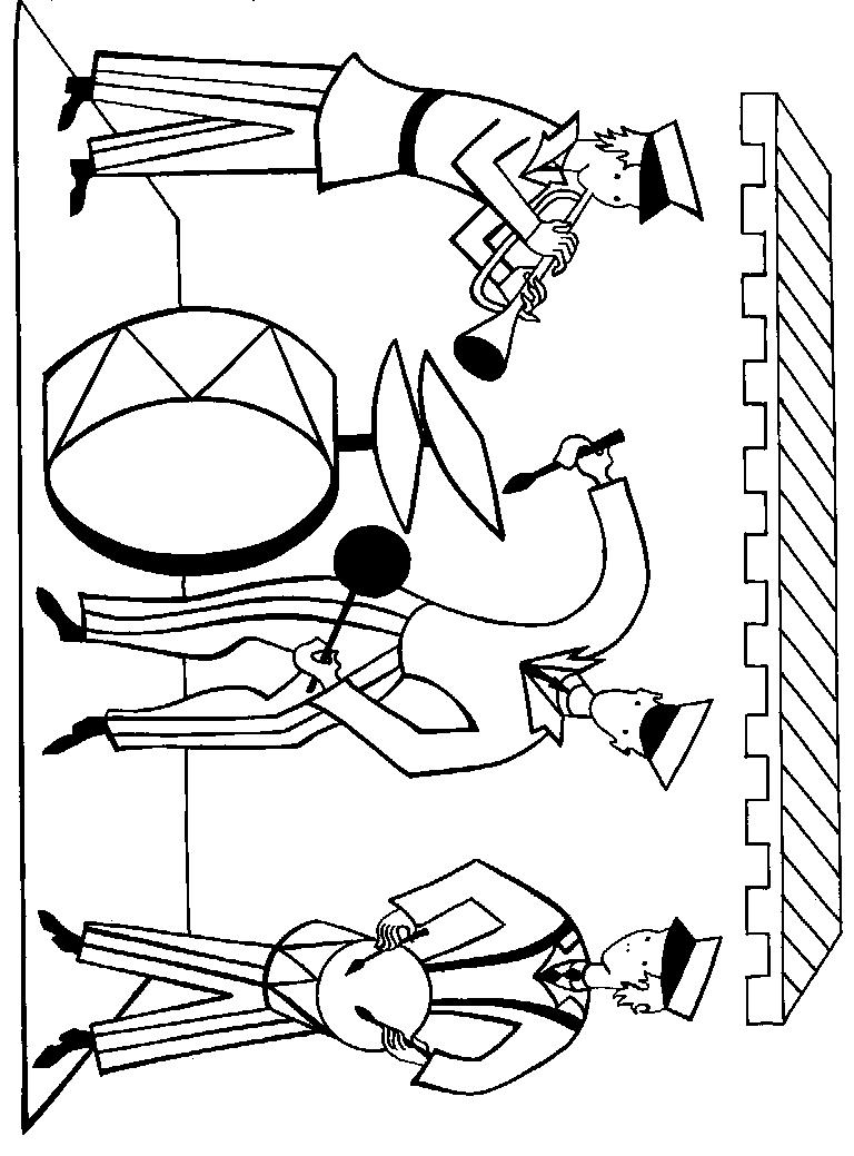 Fisă de colorat cu Circul de colorat p36