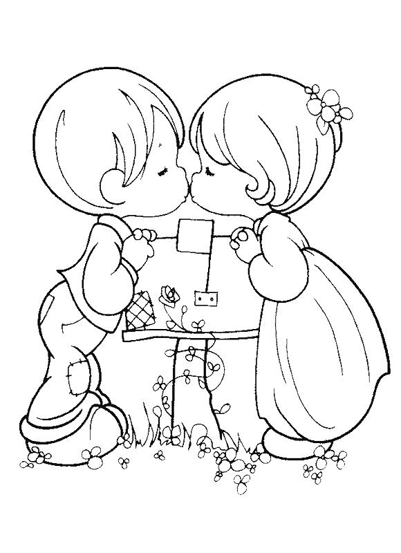 Fisă de colorat cu Copii de colorat p10