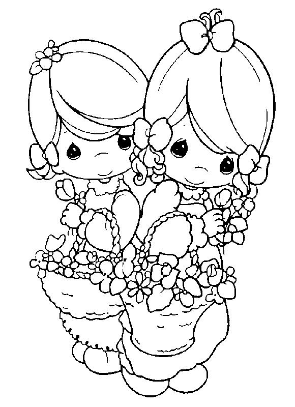 Fisă de colorat cu Copii de colorat p14