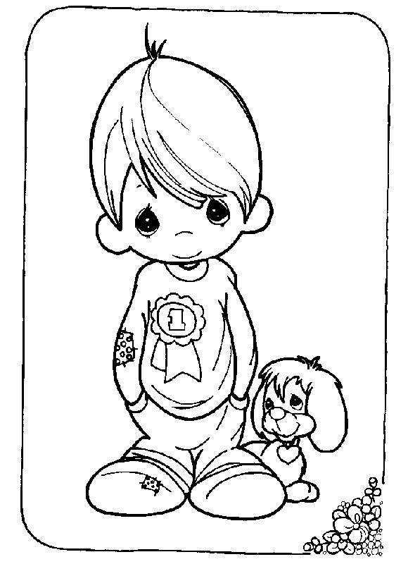 Fisă de colorat cu Copii de colorat p17