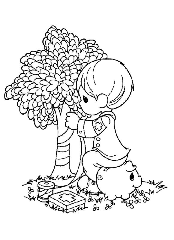 Fisă de colorat cu Copii de colorat p29