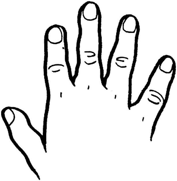 Fisă de colorat cu Corpul uman de colorat p08