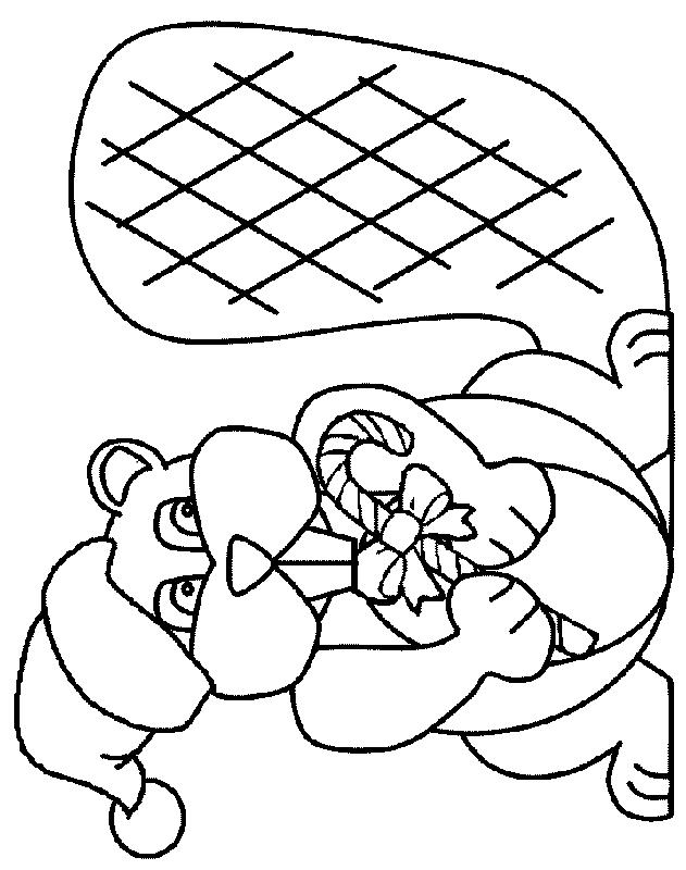 Fisă de colorat cu Craciun animale de colorat p01