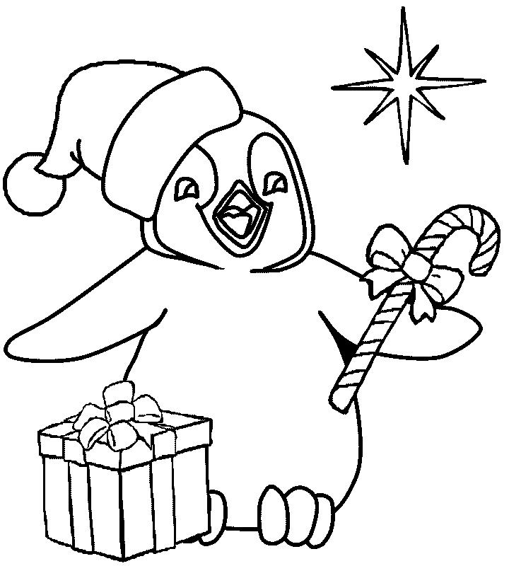 Fisă de colorat cu Craciun animale de colorat p15