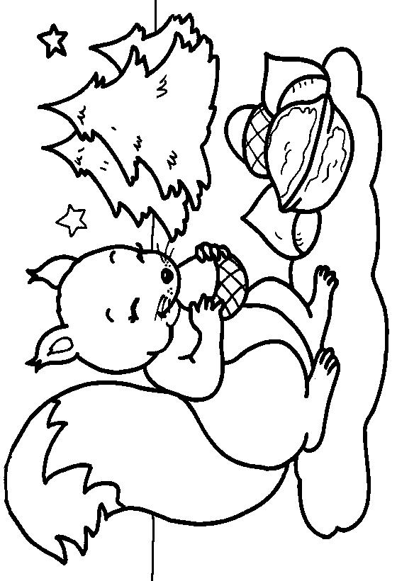 Fisă de colorat cu Craciun animale de colorat p19