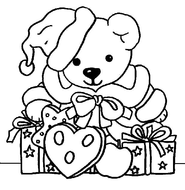 Fisă de colorat cu Craciun animale de colorat p20